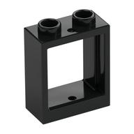 Window 1 x 2 x 2 Flat Front (Black)