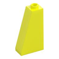 Brick Sloped 75° 2 x 1 x 3 with Hollow Stud (Vibrant Yellow)