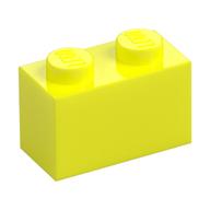 Brick 1 x 2 (Vibrant Yellow)