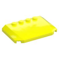 Brick Wedged, Curved Triple 4 x 6 x 2/3 with 4 Studs (Vibrant Yellow)