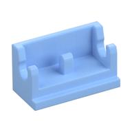 Hinge Brick 1 x 2 Base (Bright Light Blue)