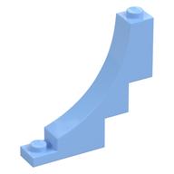 Brick Curved 1 x 5 x 4 Inverted (Bright Light Blue)