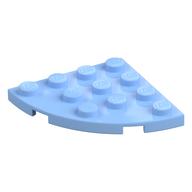 Plate Round Corner 4 x 4 (Bright Light Blue)