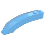 Brick Wedged, Curved 8 x 3 x 2 Open Right (Bright Light Blue)