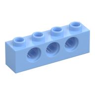 Technic Brick 1 x 4 [3 Pin Holes] (Bright Light Blue)