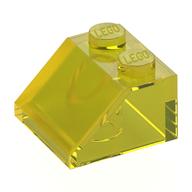 Brick Sloped 45° 2 x 2 (Trans-Yellow)