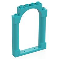 Panel 1 x 6 x 7 with 2 Columns and Arch (Medium Azure)