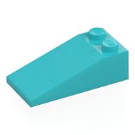 Brick Sloped 18° 4 x 2 (Medium Azure)