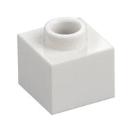 Plate 1 x 1 x 2/3 with Open Stud (White)