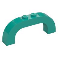 Brick Arch 1 x 6 x 2 Curved Top (Dark Turquoise)