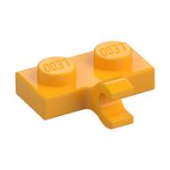Plate Special 1 x 2 with Clip Horizontal on Side (Bright Light Orange)