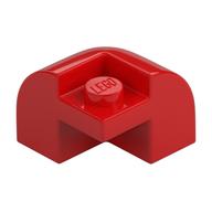 Brick Round, Curved 2 x 2 x 1 1/3, Corner (Red)