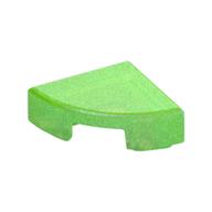 Tile Round 1 x 1 Quarter (Opal Trans-Bright Green)