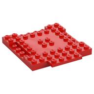 Plate Special 8 x 9 x 2/3 with 1 x 4 Recessed (Red)