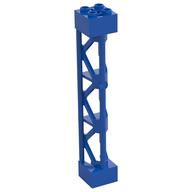 Support 2 x 2 x 10 Girder Triangular Vertical - Type 4 - 3 Posts, 3 Sections (Blue)
