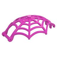 Insect Accessory, Spider Web, Dome Shaped with Bar, Clips (Dark Pink)