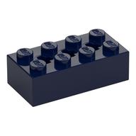Brick Special 2 x 4 with 3 Axle Holes (Dark Blue)