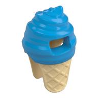 Costume Ice Cream Suit with Tan Cone Pattern (Dark Azure)