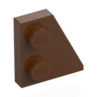 Wedge Plate 2 x 2 Right (Reddish Brown)