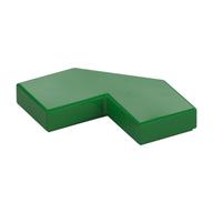 Tile Special 2 x 2 Corner with Cut Corner - Facet (Green)