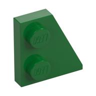Wedge Plate 2 x 2 Right (Green)