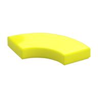 Tile 2 x 2 Curved, Macaroni (Vibrant Yellow)