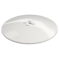 Dish 10 x 10 Inverted (Radar) with Solid Studs (White)