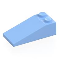 Brick Sloped 18° 4 x 2 (Bright Light Blue)