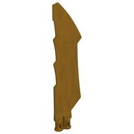 Weapon Sword with Jagged Edges, Double Axle Hole (Pearl Gold)