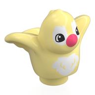 Duplo Animal Bird with White Chest and Coral Beak Print (Bright Light Yellow)