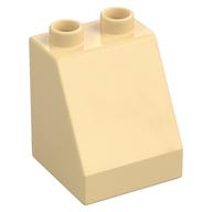 Duplo Brick 2 x 2 x 2 Slope (Tan)