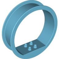 Duplo Ring with 2 x 2 Internal Studs (Medium Azure)