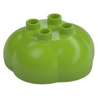 Duplo Plant Bush / Tree Top / Rock Pile with 4 studs (Lime)