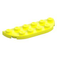 Plate Round Corners 2 x 6 Double (Vibrant Yellow)