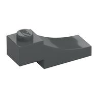 Brick Curved, 3 x 1 with 1/3 Inverted Cutout (Dark Bluish Gray)