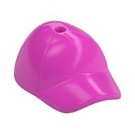 Hat / Cap Short Curved Bill with Seams and Hole on Top (Dark Pink)