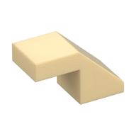 Brick Sloped 45° 2 x 1 with 2/3 Inverted Cutout and no stud (Tan)