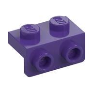 Bracket 1 x 2 - 1 x 2 (Dark Purple)