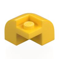 Brick Round, Curved 2 x 2 x 1 1/3, Corner (Yellow)