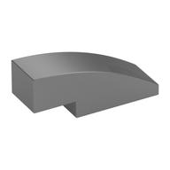 Brick Curved 3 x 1 No Studs (Metallic Silver)