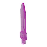 Weapon Sword, Blade with Bar, Double Edge (Trans-Dark Pink)