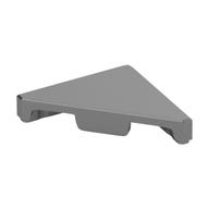 Tile 45° Cut 2 x 2 (Triangle) (Metallic Silver)