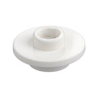 Equipment Cup / Teacup Saucer with Recessed Stud on Top [Plain] (White)