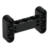 Technic Beam 3 x 5 Thick [90° Offset Centre Beam Holes] (Black)