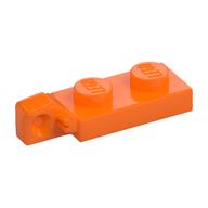 Hinge Plate 1 x 2 Locking with 1 Finger On End, without Groove (Orange)