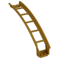 Vehicle Track, Roller Coaster Ramp Large Upper Part, 6 Bricks Elevation (Pearl Gold)