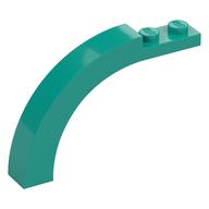 Brick Arch 1 x 6 x 3 1/3 Curved Top (Dark Turquoise)