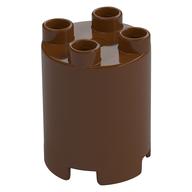 Duplo Brick Round 2 x 2 x 2 (Reddish Brown)