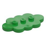 Plate Special 3 x 5 Cloud with 3 Center Studs (Bright Green)