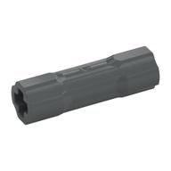 Technic Driving Ring Connector Smooth [2 rounded and 2 flat side walls] (Dark Bluish Gray)